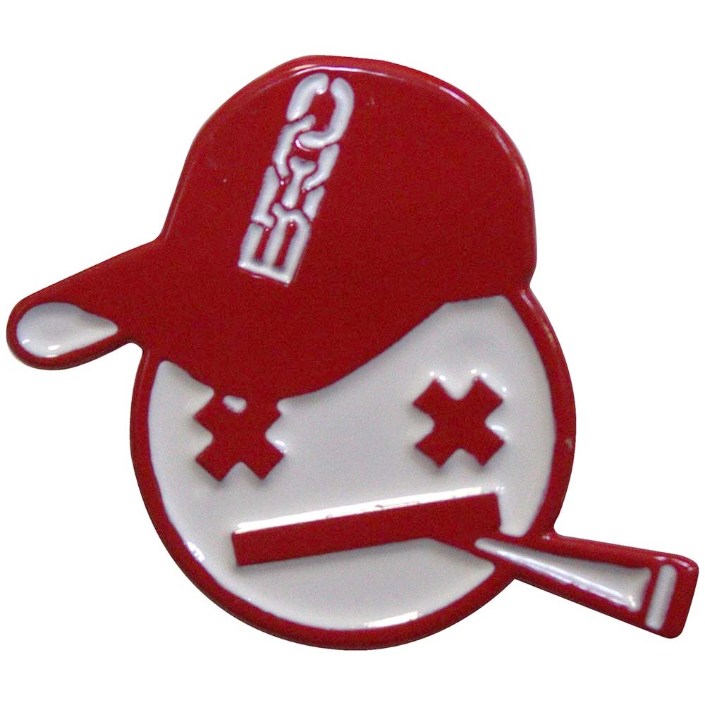 Bad Boy Chiller Crew - Red Emoji Pin - Rood